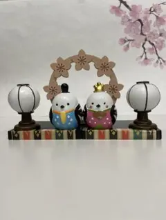 雛人形飾り 陶器製 ひな祭り用