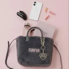 チャーム付き！ FURFUR ファーバッグ