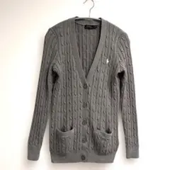 ✨美品 ポロラルフローレン ケーブルニットカーディガン M レディース 試着のみ