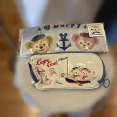 ダッフィーミニタオルとポーチのセット