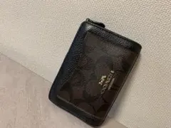 COACH 二つ折り財布 ブラウン ブラック:限定値下げ中‼️
