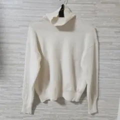 【M】RESPIGHI カシミヤ混ウール タートルネック ニット