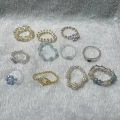 ハンドメイド　指輪　リング　セット　③