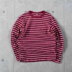 n*m様 レアカラー　old uniqlo 赤　ボーダーロンT y2k city