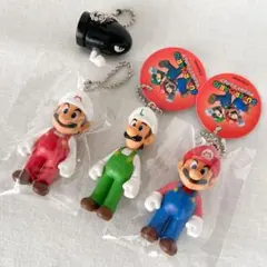 新品◆4種セット◆スーパーマリオマスコットフィギュアルイージキラーボールチェーン