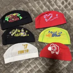 競泳用キャップ　6点セット　Mサイズ
