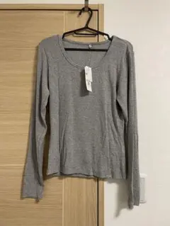 Coca グレー 長袖 Tシャツ クルーネック