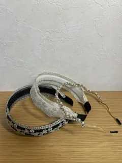 shein カチューシャ　ヘアバンド3個セット