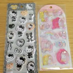 キティ　ウォーターシール　ぷっくりシール