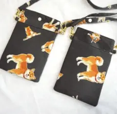 ハンドメイド　スマホショルダーバッグ