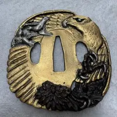 三色銅装 金蛇文様鍔 武士刀 日本刀 模造刀 コレクション 鑑賞用 贈り物 日本刀装具 鍔 蛇モチーフ 金色 - メルカリ