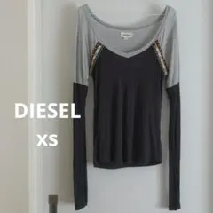 DIESEL 長袖Tシャツ XS 希少レア y2k 古着 アメカジ