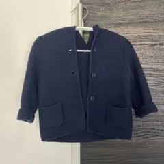 GAPネイビー ボタン付き フードカーディガン