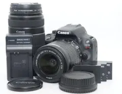 Canon EOS KissX7 ダブルズームセット バッテリー3個付 - メルカリ