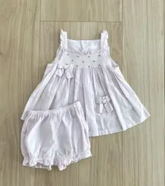 【Tartine et Chocolat】スモッキング刺繍セットアップ⭐︎80