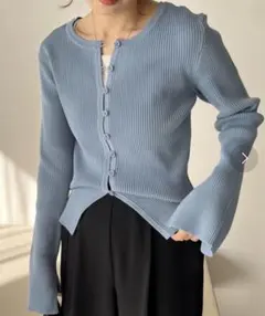 CAPRICIEUX LE'MAGE セッパボタン2WAYリブカーディガン