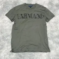アルマーニジーンズ Tシャツ L カーキ ロゴプリント エンポリオアルマーニのサムネイル