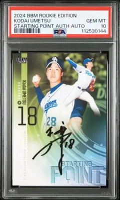2024 BBM 中日ドラゴンズ 梅津晃大 ラストナンバー