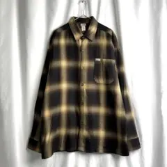 USA製 Caltop U.S.A. オンブレ チェック シャツ 2XL