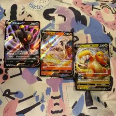 ポケモンカードゲーム　ブラッキーV レシラムV カイリューV セット