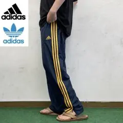 アディダス 紺黄 ナイロントラックパンツ adidas シャカパン