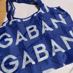 GABAN エコバッグ 折りたたみ ブルー