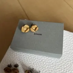 ⑦ ninon 白樺　ピアス　ハンドメイド作家