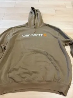 Carhartt ブラウンパーカー フロントポケット付きのサムネイル