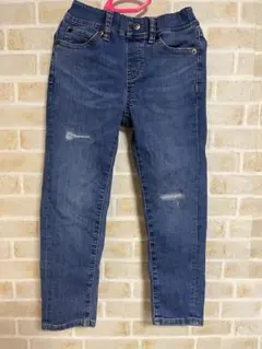 ユニクロ　キッズ　ダメージ加工デニムパンツ