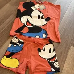 タグ付き　ZARA ミッキーマウス Tシャツとショートパンツセット セットアップ
