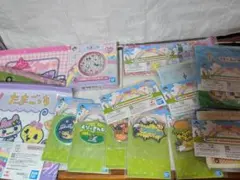 一番くじ たまごっち　テーブルウェア　ハンドタオル 巾着全5種 ラバーチャーム