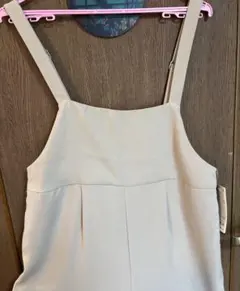 GU ベージュ サロペット ロング