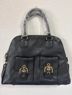 ＊未使用品＊23区 Vingt-trois ハンドバッグ ブラック ゴールド金具のサムネイル