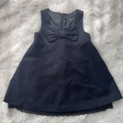 か*ん様 COMME CA ISM ワンピース100　紺　ネイビー