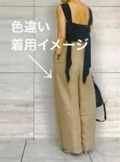 リネンワイドパンツ バギーパンツ 麻 アクアガール 大草直子さん着