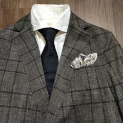 【新品】CIRCOLO1901 グレンチェック ジャージージャケット 48のサムネイル