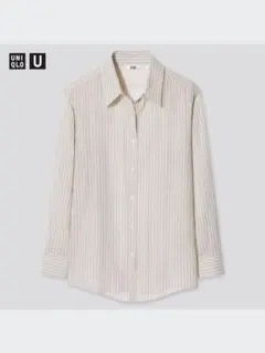 UNIQLO U シアーストライプシャツ（長袖）