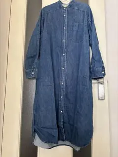 ブランバスク blanc basque パールボタン デニム ワンピース