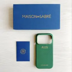 【美品】iPhone17Proケース MAISON de SABRÉ グリーンのサムネイル