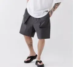 美品FAT◼️ HALFFIELDブラックポケット付きショートパンツ FATサイズのサムネイル