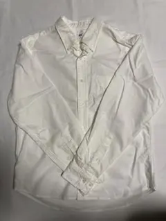 男女兼用　ユニセックス　ユニクロ　オックスフォードシャツ　オフホワイト