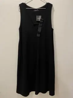 INGEBORG 黒 ノースリーブ ワンピース