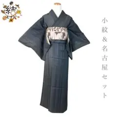 値下げ交渉OK！」夏物 L寸 洗える ポリエステル 紗 小紋 セット