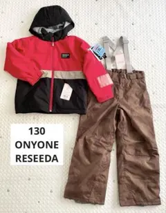 【新品】オンヨネRESEEDA スキーウェア　スノーウェア　男の子　上下セット