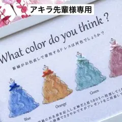 アキラ先輩様専用 ④ドレス色当てクイズ ドレス当てクイズ 投票ボックス BOX