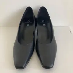 ヒール高5cmワコールサクセスウォークパンプス黒