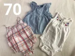 ベビーギャップ 3点 ロンパース　 ダルマオール カットソー　まとめ売り