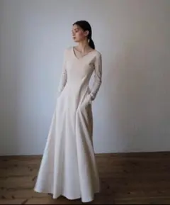 ［完売品］maison celon v silhouette dress