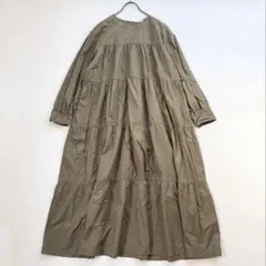 美品✨ジムフレックス ティアードワンピース 別注 ロング ノースリーブ 近年 美品✨ジムフレックス ティアードワンピース 別注 ロング