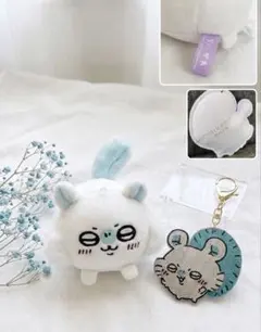 【公式・美品】ちいかわ モモンガ 2点セット（マスコット＆キラキラキーホルダー）